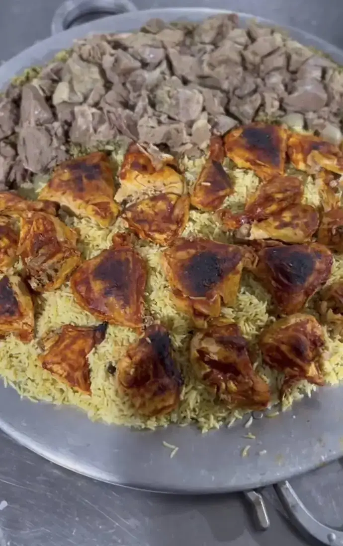 منسف رز و دجاج